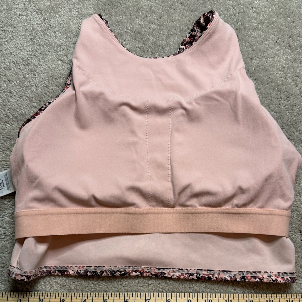 ATHLETA Tulip Pink Print Conscious Crop Top Sports Bra Multiple Sizes D - DD+ - Picture 15 of 16